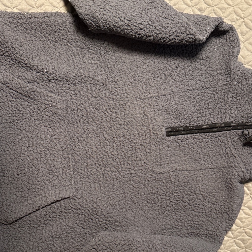 PINK Victoria's Secret Charcoal Fleece Sweatshirt - Picture 5 of 9